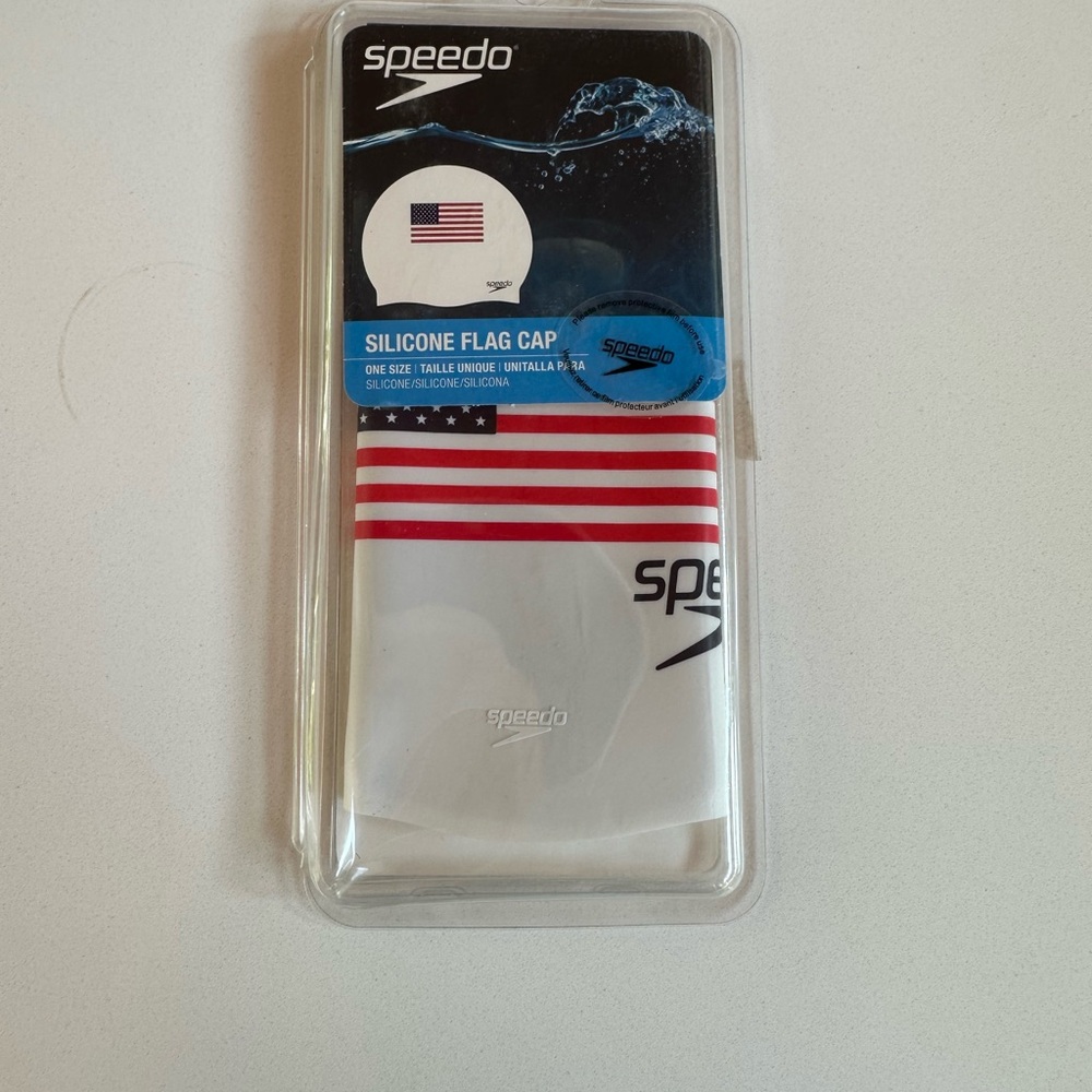 Speedo American Flag silicone cap